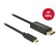 DELOCK kábel USB Type-C male > DisplayPort male (DP Alt Mode) 4K 60Hz 2m fekete