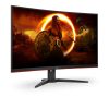 AOC Ívelt Gaming 240Hz VA monitor 31.5" C32G2ZE/BK, 1920x1080, 16:9, 300cd/m2, 1ms, 2xHDMI/DisplayPort