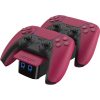 VENOM PS5 Kiegészítő Dupla Töltő állomás "Cosmic Red" Piros, VS5010