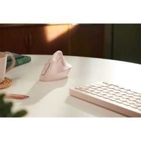   LOGITECH Egér - LIFT Vertical Ergonomic Bluetooth Optikai, Rózsaszín