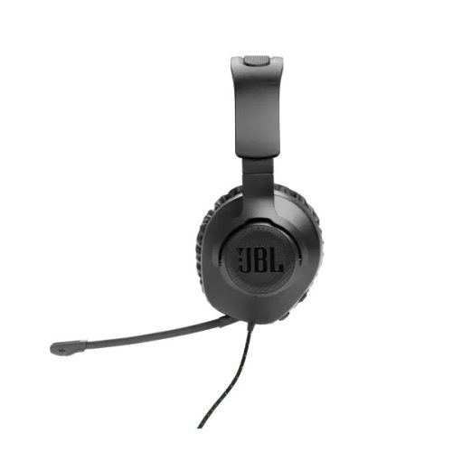 JBL Quantum 100X Console (Vezetékes, gaming fejhallgató levehető mikrofonnal), Fekete/Zöld