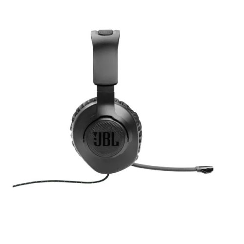 JBL Quantum 100X Console (Vezetékes, gaming fejhallgató levehető mikrofonnal), Fekete/Zöld