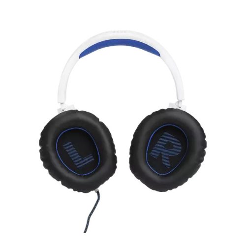 JBL Quantum 100P Console (Vezetékes, gaming fejhallgató levehető mikrofonnal), Fehér/Kék