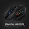 CORSAIR Vezetékes/Vezeték Nélküli Egér Gaming, DARK CORE RGB PRO, 8 programozható gomb, RGB, 18000dpi, fekete
