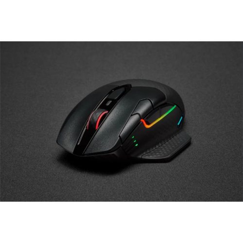 CORSAIR Vezetékes/Vezeték Nélküli Egér Gaming, DARK CORE RGB PRO, 8 programozható gomb, RGB, 18000dpi, fekete