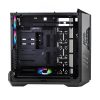 COOLER MASTER Ház ATX HAF 700 + 5db Ventilátor + ARGB Gen2 Kontroller + HUB, Tápegység nélkül, Üvegfalú, fekete