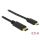 DELOCK kábel USB 2.0 Type-C male > USB 2.0 Type Micro-B male 0.5m fekete