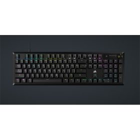  CORSAIR Vezetékes Billentyűzet Gaming, K70 CORE RGB, Mechanikus, MLX Red switch, 104 gombos, US, fekete