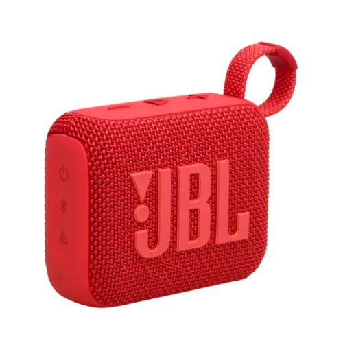 JBL Go 4 hordozható, vízálló, bluetooth hangszóró, vízálló, porálló, IP67, 7 óra üzemidő, piros