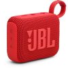 JBL Go 4 hordozható, vízálló, bluetooth hangszóró, vízálló, porálló, IP67, 7 óra üzemidő, piros
