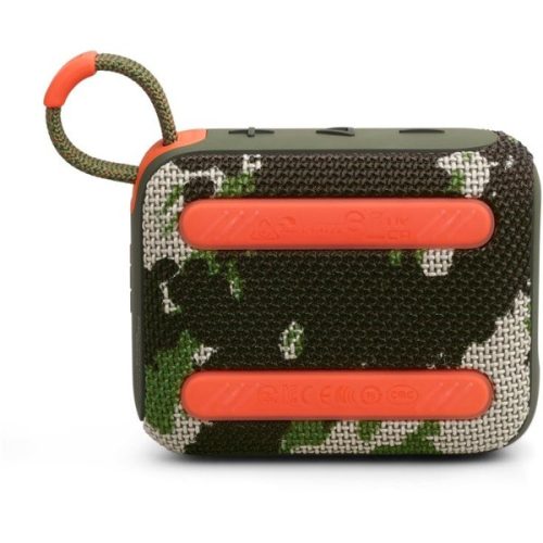 JBL Go 4 hordozható, vízálló, bluetooth hangszóró, vízálló, porálló, IP67, 7 óra üzemidő, terepmintás