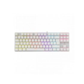   WHITE SHARK WS GK-2106W/BL-HU COMMANDOS fehér mechanikus billentyűzet, magyar, 88 kék gomb