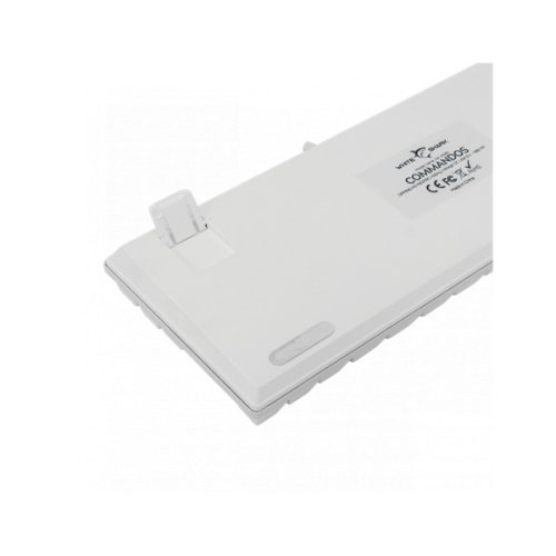 WHITE SHARK WS GK-2106W/BL-HU COMMANDOS fehér mechanikus billentyűzet, magyar, 88 kék gomb