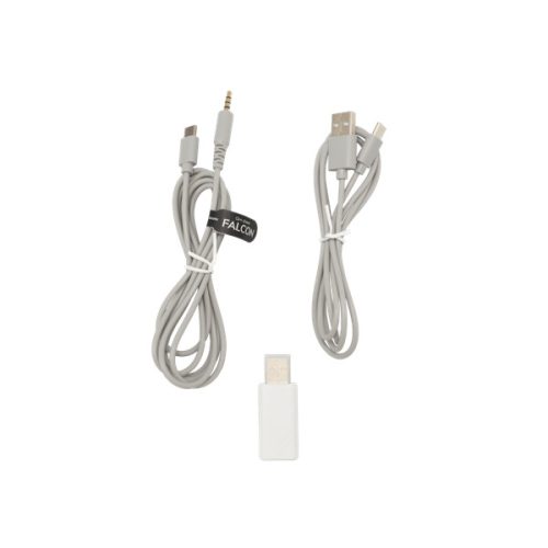 WHITE SHARK FALCON-W, GH-2441W, vezeték nélküli gamer fejhallgató, fehér