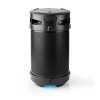 Nedis SPBB350BK akkumulátoros party boombox, Bluetooth, 150W, 3,5 óra, 4400 mAh, USB, AUX 6,35 mikrofon bemenet
