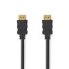 Nedis CVGL34060BK50 ultra HD HDMI kábel, HDMI dugó - dugó, 4K@60Hz, ARC, 18 Gbps, aranyozott csatlakozók, hossz 5m
