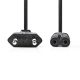 Nedis CEGL11040BK20 táp kábel IEC-320-C7, 2 x 0.75 mm, hossz 2m
