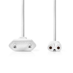   Nedis CEGL11040WT30 tápkábel IEC-320-C7, 2 x 0.75 mm, hossz 3m, fehér