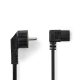 Nedis CEGL10020BK20 táp kábel IEC-320-C13, 3 x 0.75 mm, pipa csatlakozó, hossz 2m