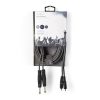 Nedis COTH23320GY50 félprofi audio kábel, 2 x 6,35mm mono jack dugó - 2 X RCA dugó, hossz 5m, rugalmas