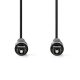 Nedis CAGL25000BK30 optikai audio kábel, TosLink dugó, hossz 3m