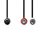 Nedis CAGL20200BK10 audio kábel 5p DIN dugó - 2 x RCA dugó, hossz 1m