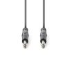 Nedis COTH23020GY30 félprofi audio kábel, 2 x 6,35mm sztereo jack dugó, hossz 3m, rugalmas