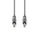 Nedis COTH23020GY30 félprofi audio kábel, 2 x 6,35mm sztereo jack dugó, hossz 3m, rugalmas