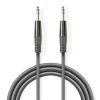 Nedis COTH23020GY30 félprofi audio kábel, 2 x 6,35mm sztereo jack dugó, hossz 3m, rugalmas