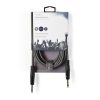 Nedis COTH23000GY50 félprofi audio kábel, 2 x 6,35mm mono jack dugó, hossz 5m, rugalmas