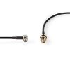Nedis SMA kábel, SMA aljzat - TS9, 50 Ohm, 0.20m, CSGB02125BK02