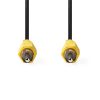 Nedis CVGL24100BK50 composite videó kábel, RCA dugó - RCA dugó, hossz 5m