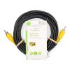 Nedis CVGL24100BK50 composite videó kábel, RCA dugó - RCA dugó, hossz 5m