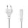 Nedis CEGL11040WT50 táp kábel IEC-320-C7, 2 x 0.75 mm, hossz 5m, fehér