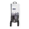 Nedis COTH15012GY30 DMX adapter kábel, XLR 3 tűs dugó, XLR 3 tűs anya,  Nikkelezett, 3 m,  kerek, PVC, Sötétszürke