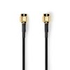 Nedis CSGL02000BK20 SMA kábel, aranyozott, 50 Ohm, árnyékolt,  2m