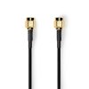 Nedis CSGL02000BK50 SMA kábel, aranyozott, 50 Ohm, árnyékolt,  5 m