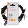 Nedis CSGL02010BK30 SMA kábel, SMA apa,  SMA anya, Aranyozott, 50 Ohm,  árnyékolt, 3,00 m | kerek,  PVC, Fekete