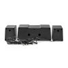 Nedis GSPR21022BK gamer hangszóró készlet, csatornák: 2.2, USB tápellátás, 3,5 mm jack, 48 W, LED, hangerőszabályozó