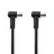 Nedis CSGL40120BK15 koax kábel, IEC (koax) férfi, IEC (koax) női, Nikkelezett,  120 dB, 75 Ohm,  Quad Shielded,  1,5m