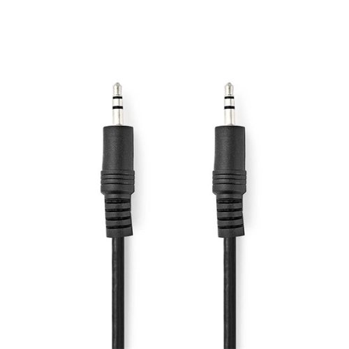 Nedis CAGL22000BK10 sztereo audio kábel, 3,5 mm jack dugó - 3,5 mm jack dugó, 1m