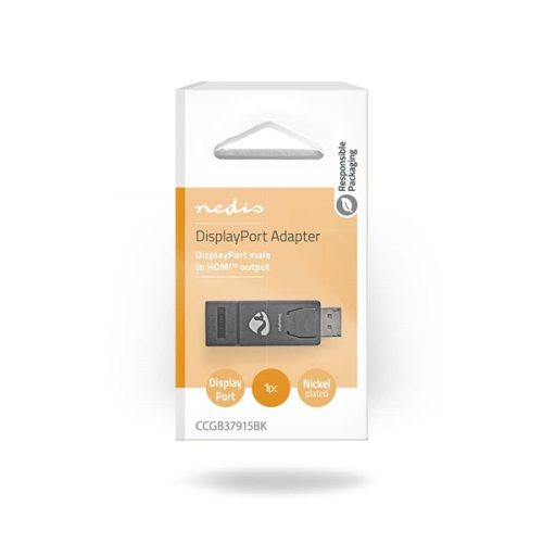Nedis CCGB37915BK Displayport - HDMI adapter, 1080p@60Hz