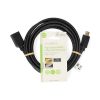 Nedis ultra HD HDMI hosszabbító (toldó) kábel CVGL34096BK10, HDMI dugó - aljzat, 4K@60Hz, ARC, 10,2 Gbps, 3 m