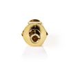 Nedis CSGP02120GD SMA anya | TS9 | Aranyozott | 50 Ohm | Egyenes | Réz | Arany | 2 db/csomag