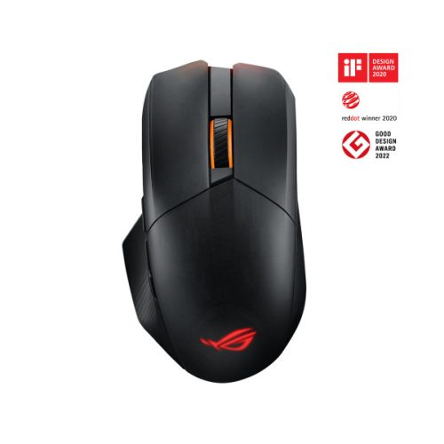 ASUS Vezetékes / Vezeték Nélküli egér ROG CHAKRAM X ORIGIN USB Optikai, Fekete 36000DPI