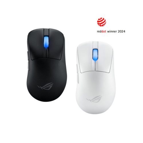 ASUS Vezetékes / Vezeték Nélküli egér ROG KERIS II ACE USB Optikai, Fehér 42000DPI