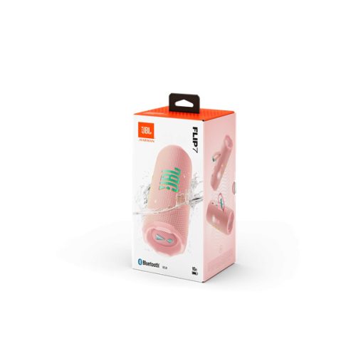 JBL FLIP 7 PINK BT hangszóró, Rózsaszín (Hordozható, vízálló)