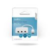 Nedis CCGB65900WT01, USB-C (USB C) dugó - 3x 3,5 mm jack aljzat, fejhallgató/headset/mikrofon csatlakozási lehetőségek
