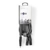 Nedis COTH15310GY15 félprofi XLR audio kábel, 2x XLR 3 tűs dugó | 3,5 mm sztereo jack dugó, 1,5m