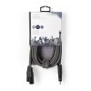 Nedis COTH15310GY30 félprofi XLR audio kábel, 2x XLR 3 tűs dugó | 3,5 mm sztereo jack dugó, 3m
